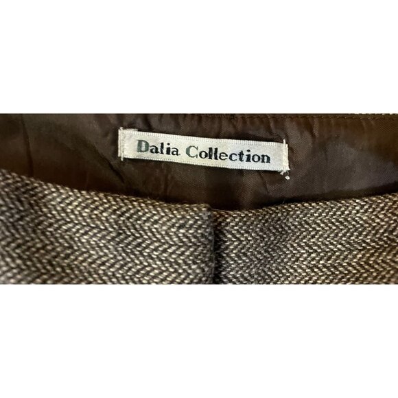 Dalia Womens 6 Brown Tweed Dress Pants Wool Blend Lined Used - Picture 9 of 16